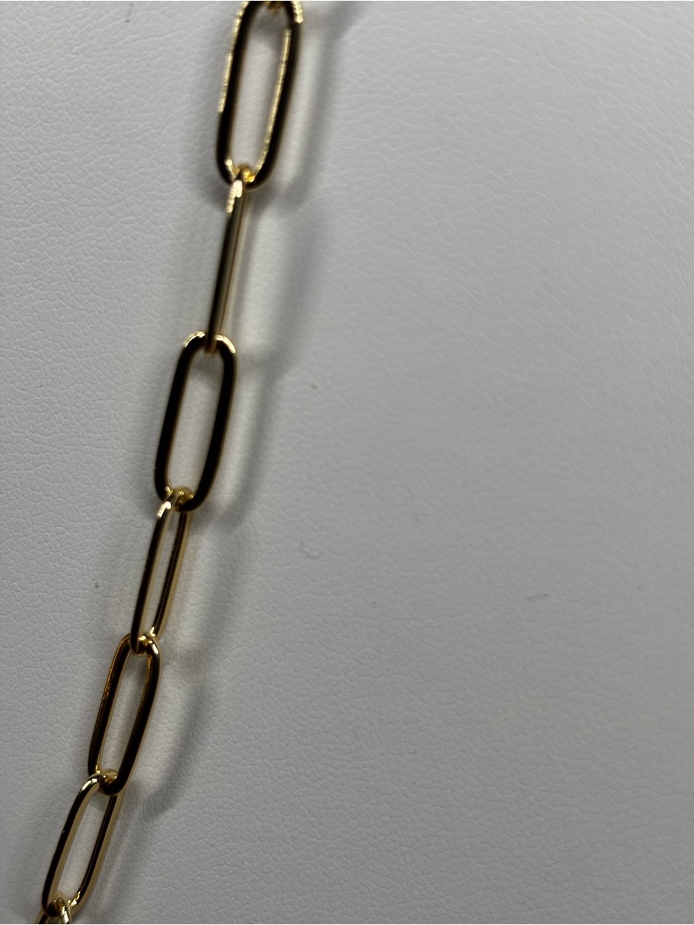 Gold Over 925 Paperclip Chain Necklace - Women Jewelry - Picture 3 of 5